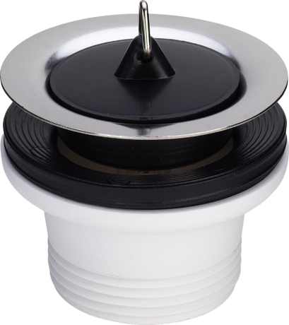 Afvoerplug voor spoelbak met stop, Viega 7432, 6/4" x Ø 70 mm