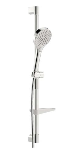 Ensemble de douche avec barre, HansaViva, 3 jets, barre 766 mm, avec porte-savon, chromé