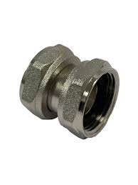 Set van 2 koppelingen met moer, GWP M003, 3/4", met vlakke dichtingen