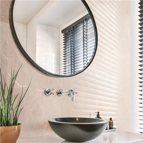 Wandpaneel voor badkamer, Dumaplast Dumawall+ Gloss, B58 Faro, 65 x 37,5 cm, pak van 1,95 m²
