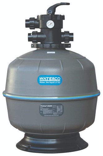 Zandfilter voor zwembad, Waterco Exotuf E600, Ø 24", 6-wegklep bovenop