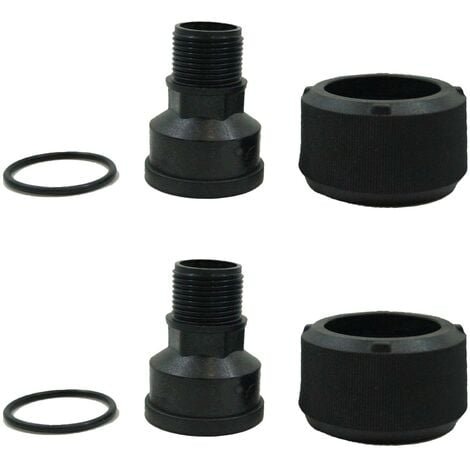 Jeu de 2 raccords pour filtre à eau, Cintropur, 3/4", pour NW 18 / 25 / 32