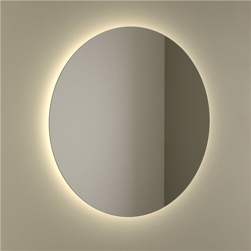 Ronde spiegel met LED-verlichting, Salgar Moon, Ø 60 cm