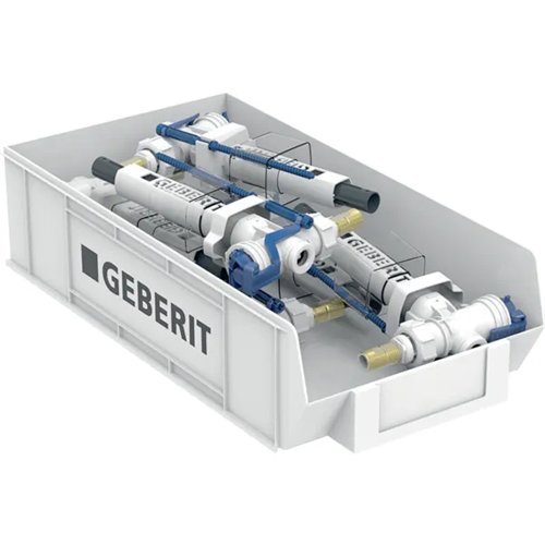 Set van 6 vlotterkranen voor wc-reservoir, Geberit type 383, zijtoevoer, ref. 240704005