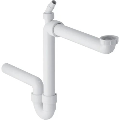 Siphon tubulaire gain de place pour évier, Geberit, 6/4" x Ø 40 mm, avec embout pour machine
