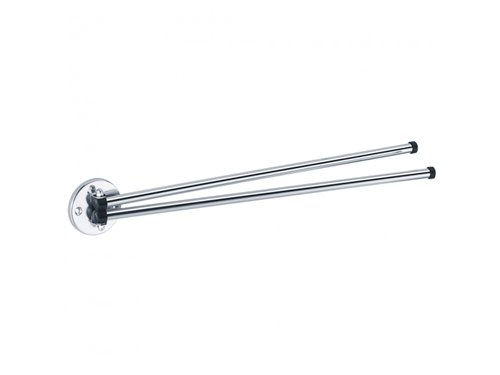 Porte-serviettes à 2 bras mobiles, Pellet, longueur 430 mm, acier chromé