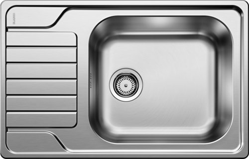 Évier inox à encastrer 1 bac, Blanco Dinas XL 6 S Compact, 78 x 50 cm, avec égouttoir