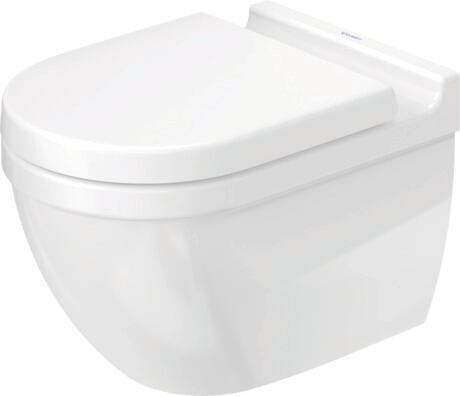 Randloos hangtoilet, Duravit Starck 3, 370 x 540 mm, met softclose-zitting