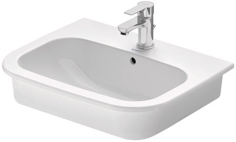 Vasque à encastrer en céramique, Duravit D-Code, 54,5 x 43,5 cm