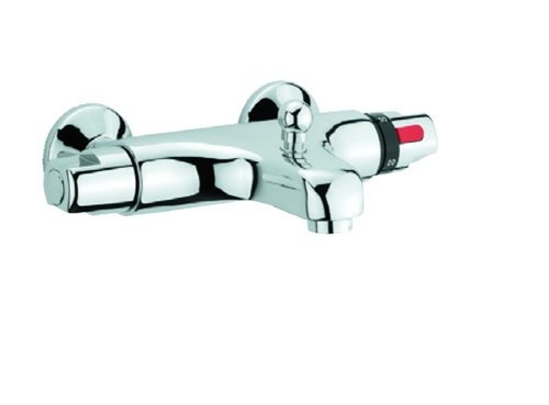 Thermostatische badkraan, Fiore Termoty, verchroomd