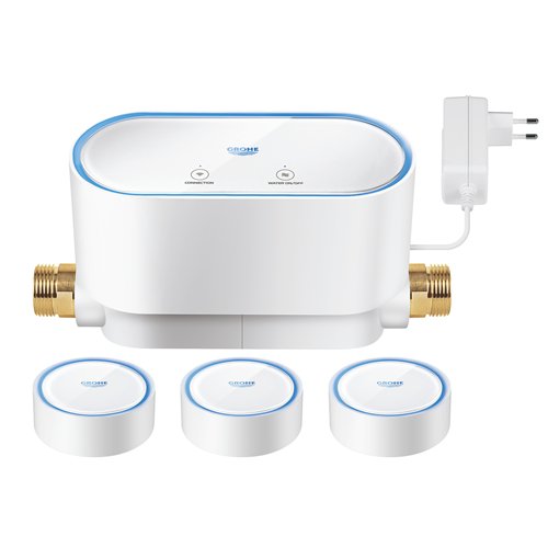 Contrôleur d'eau connecté anti-fuite, GROHE Sense Guard, 230 V, blanc