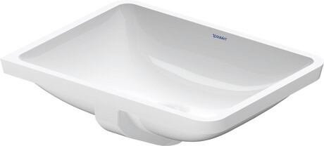 Onderbouwwaskom in keramiek, Duravit Starck 3, 53 x 36,5 cm