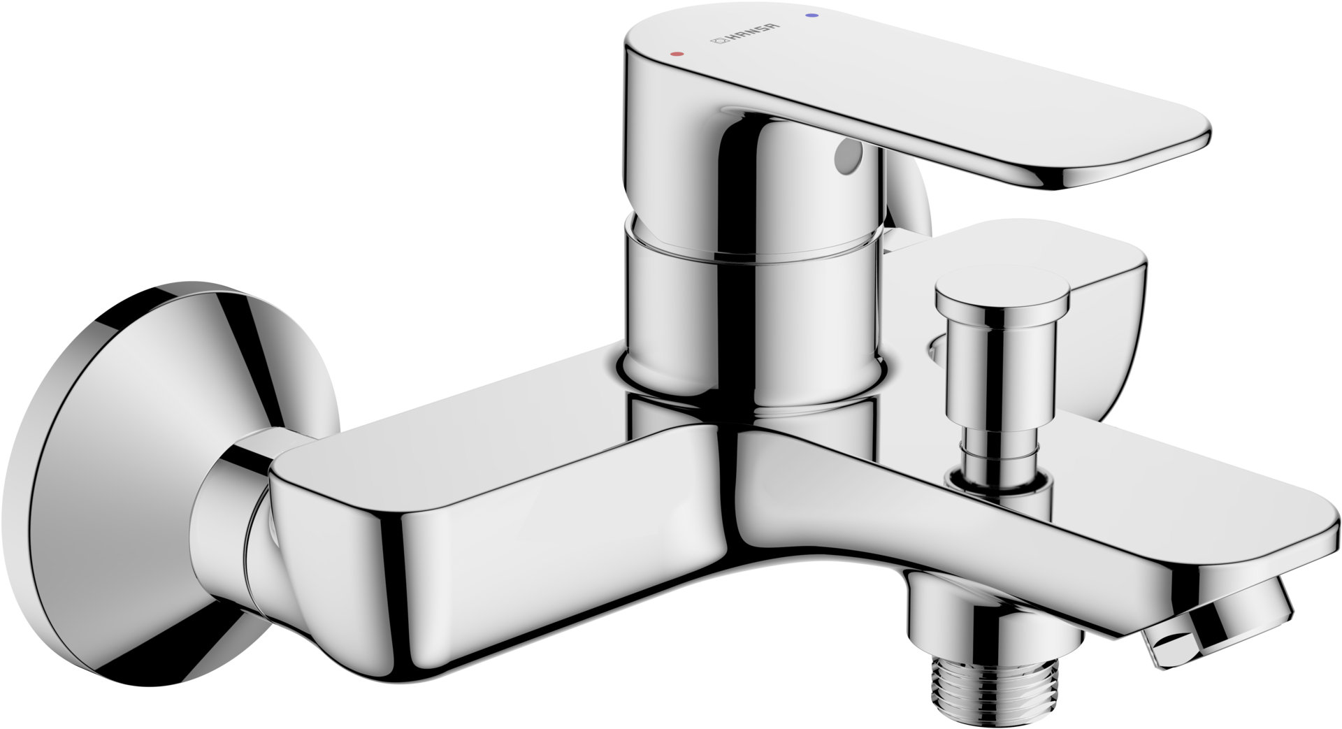 Mitigeur bain-douche, HansaBasic, chromé