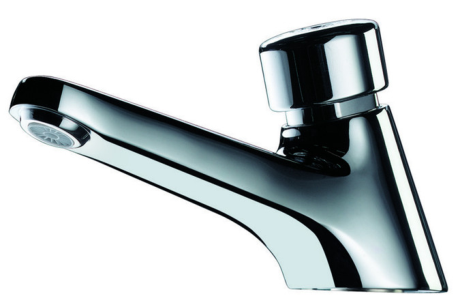 Robinet temporisé lavabo, Delabie TEMPOSTOP, mâle 1/2", chromé