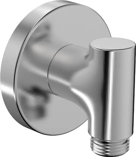 Wandaansluitbocht voor doucheslang, Hansa, 1/2", ronde rozet, verchroomd