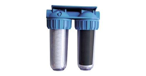 Filtre à eau duplex, Honeywell FF40, 3/4", filtre fin + charbon actif