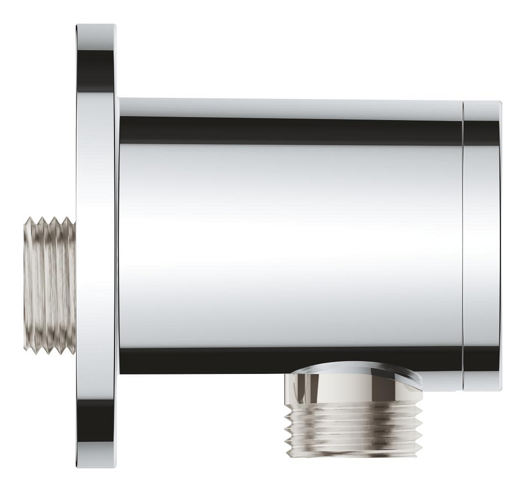 Wandaansluitbocht voor doucheslang, GROHE Tempesta, 1/2", ronde rozet, verchroomd