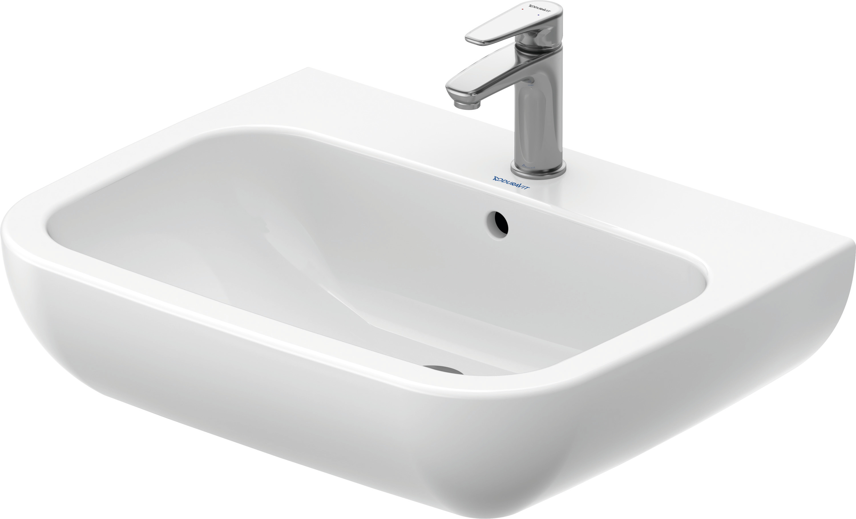 Lavabo en céramique, Duravit D-Code, largeur 65 cm