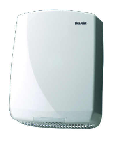 Automatische elektrische handendroger, Delabie, 1960 W, wit ABS