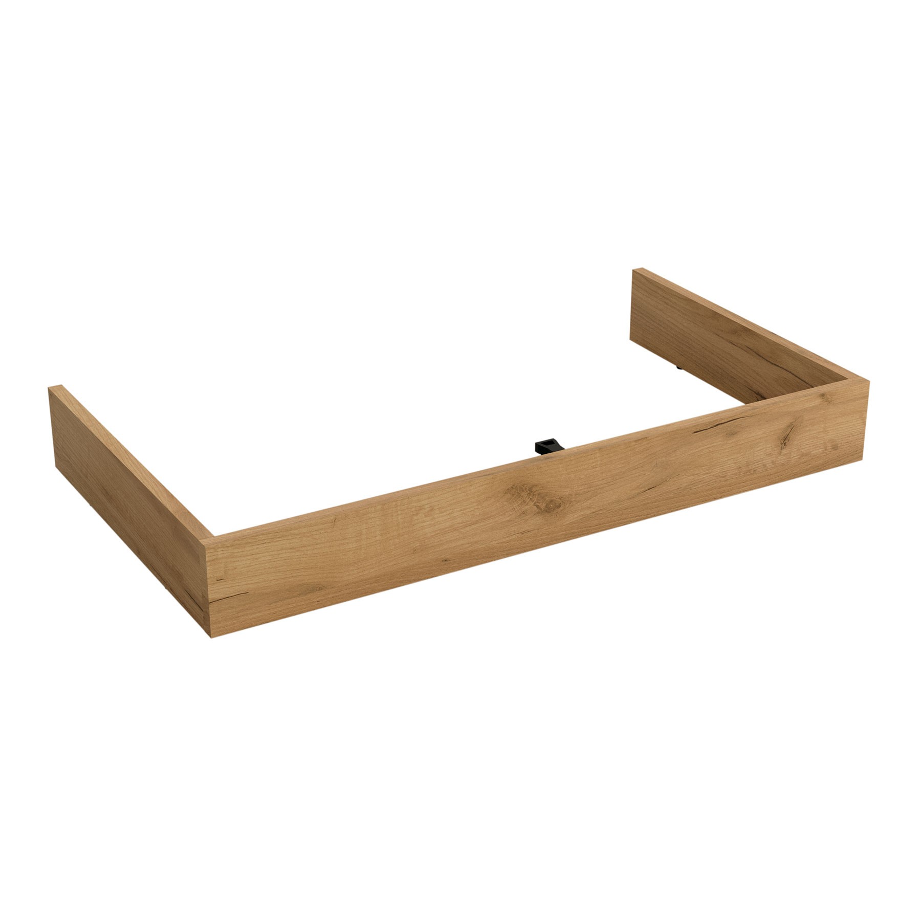 Plint voor badkamermeubel, Salgar Noja, lengte 58 cm, hoogte 10 cm, Afrikaanse eik