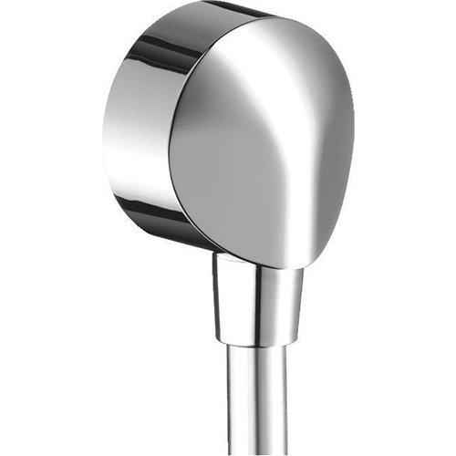 Wandaansluitbocht voor doucheslang, hansgrohe FixFit E, 1/2", vierkante rozet, verchroomd