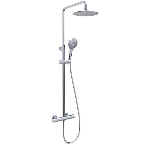 Colonne de douche thermostatique, Clever Up! Urban, douche de tête Ø 250 mm, chromé
