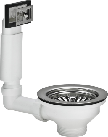 Vidage d'évier avec trop-plein, Viega 7128.4, 6/4" x Ø 114,5 mm