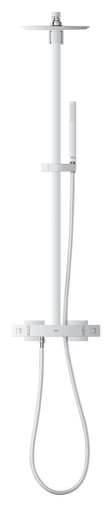 Regendoucheset met thermostaatkraan, GROHE Euphoria Cube System 230, hoofddouche 230 x 230 mm, verchroomd