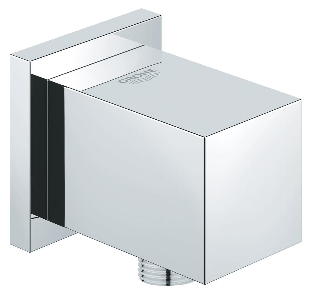 Wandaansluitbocht voor doucheslang, GROHE Euphoria Cube, 1/2", vierkante rozet, verchroomd