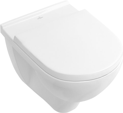 WC suspendu sans bride, Villeroy & Boch O.novo DirectFlush, 360 x 560 mm, avec abattant frein de chute
