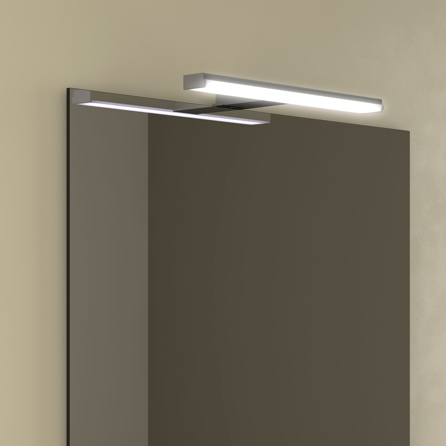 LED-wandlamp voor badkamer, Salgar Pandora, lengte 60,8 cm, zwart