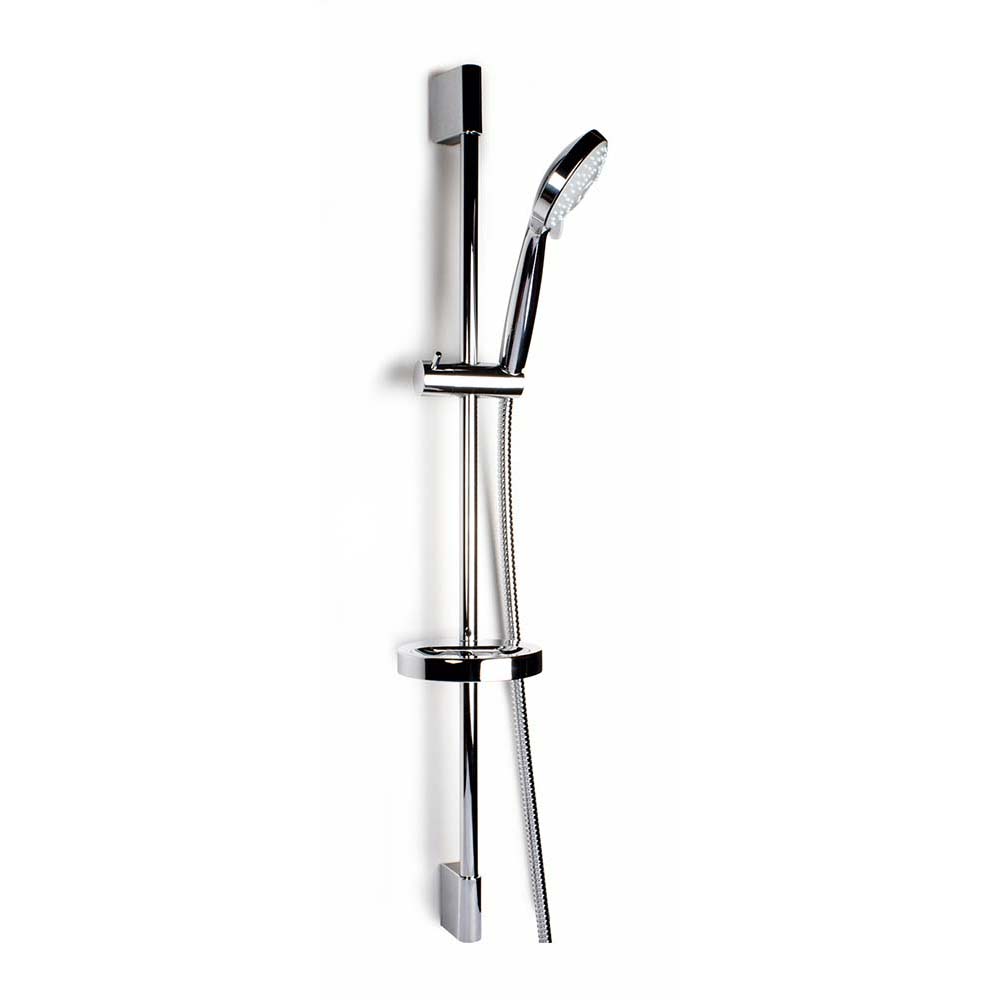 Doucheset met glijstang, Clever Syvari, 3 straalsoorten, glijstang 820 mm, verchroomd