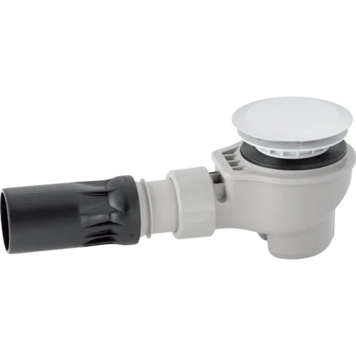 Douchesifon, Geberit Uniflex, Ø 62 mm, glanzend verchroomde kap