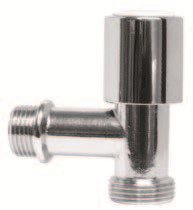 Robinet d'arrêt pour machine à laver, 1/2", sortie verticale