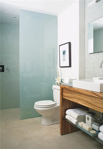 Paroi de douche walk-in, Waterfront CWR, largeur 90 cm, verre sablé 10 mm, profilé chromé