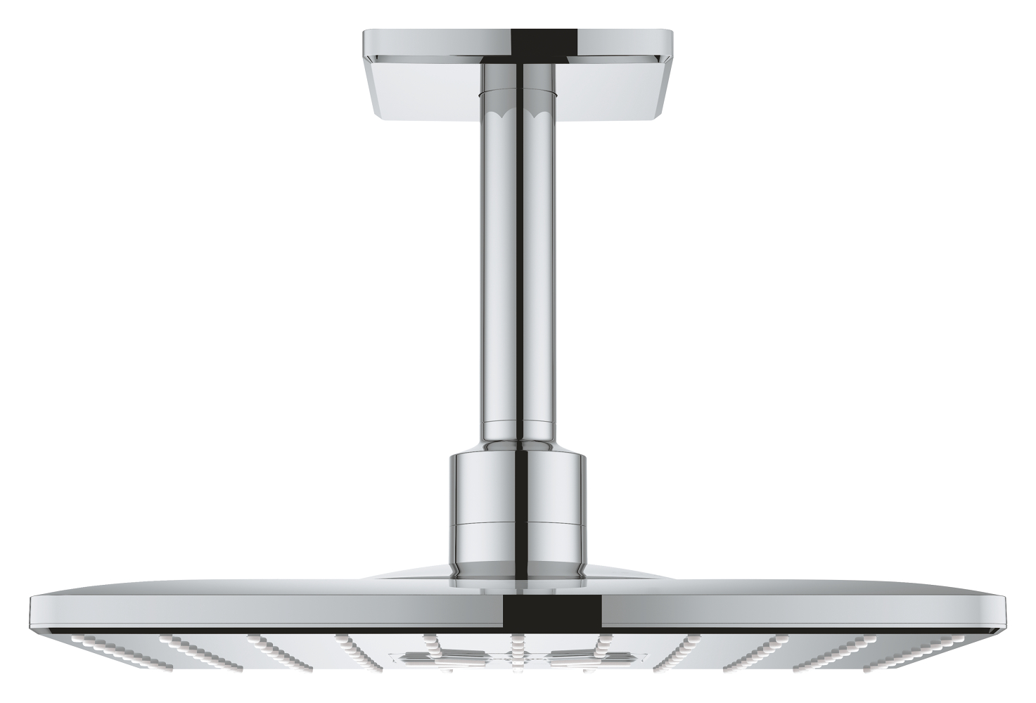 Hoofddouche met plafondarm, GROHE Rainshower SmartActive 310 Cube, 310 x 310 mm, 2 straalsoorten, verchroomd