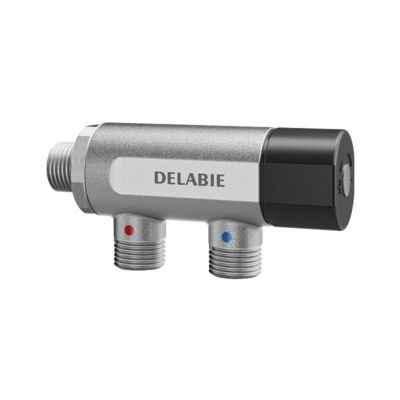 Thermostatisch mengventiel, Delabie PREMIX COMPACT, buitendraad 3/4"