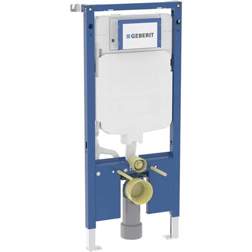 Inbouwreservoir voor hangtoilet, Geberit Duofix, reservoir Sigma 8 cm, hoogte 1140 mm