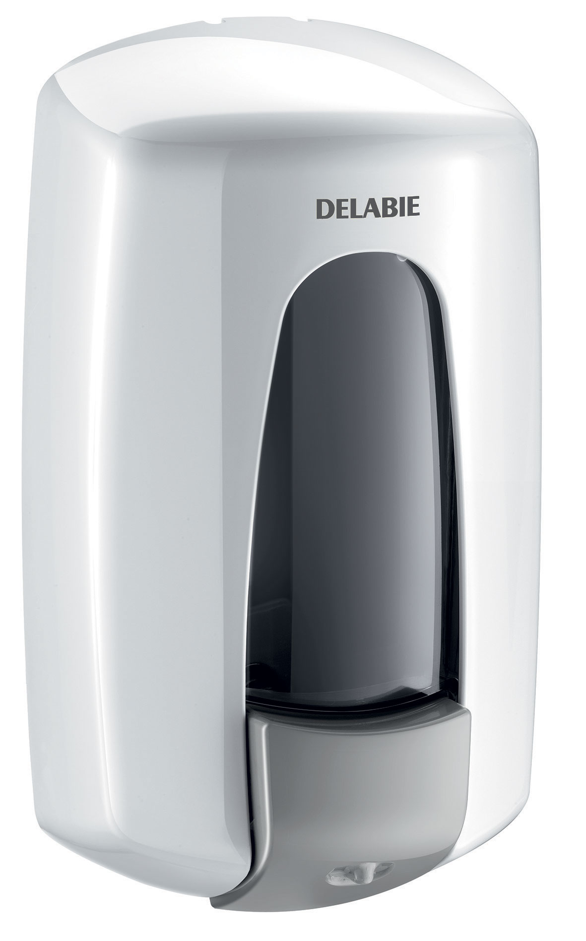 Distributeur de savon liquide mural, Delabie Hypereco, 0,9 L, ABS blanc