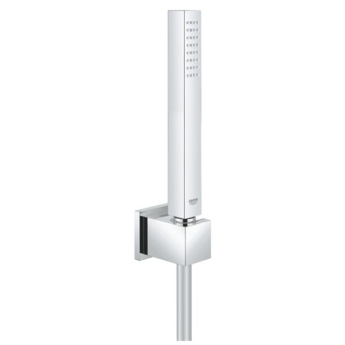 Handdoucheset met wandhouder, GROHE Euphoria Cube Stick, 1 straalsoort, slang 125 cm, verchroomd