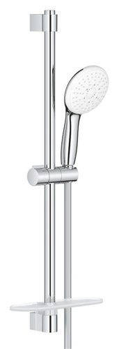 Doucheset met glijstang, GROHE Tempesta 110, 3 straalsoorten, glijstang 600 mm, met zeepschaal, verchroomd