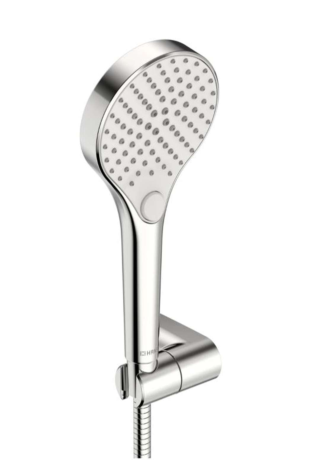 Handdoucheset met wandhouder, HansaViva, 3 straalsoorten, slang 175 cm, verchroomd