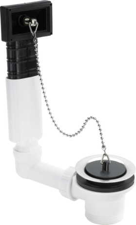Vidage d'évier avec trop-plein, Viega 7462.71, 6/4" x Ø 70 mm