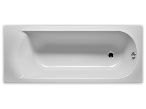 Baignoire encastrée en acrylique, Riho Miami, 180 x 80 cm, blanc brillant