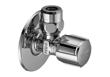 Robinet d'équerre court, Schell Comfort, mâle 1/2" x écrou 3/8"