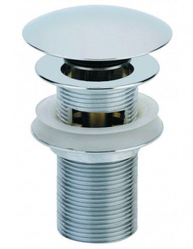 Click-clack-afvoerplug voor wastafel, Valentin Digiclic H100, verchroomd