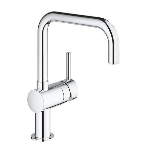 Mitigeur cuisine, GROHE Minta, bec en U, chromé