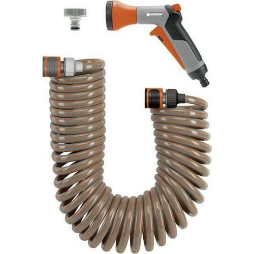 Set spiraaltuinslang voor wandmontage, Gardena, lengte 10 m, met broes