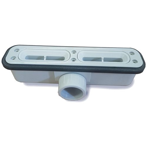 Sifon voor douchebak, Waterfront SH4, geschikt voor Slate Edge, horizontale afvoer