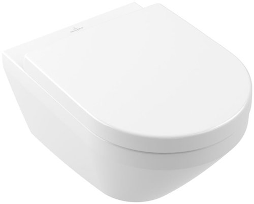WC suspendu sans bride, Villeroy & Boch Architectura TwistFlush, 370 x 530 mm, avec abattant frein de chute